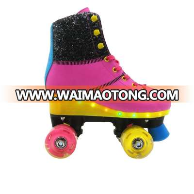 2019 cheap good quality flashing soy luna inline roller skates shoes for adult