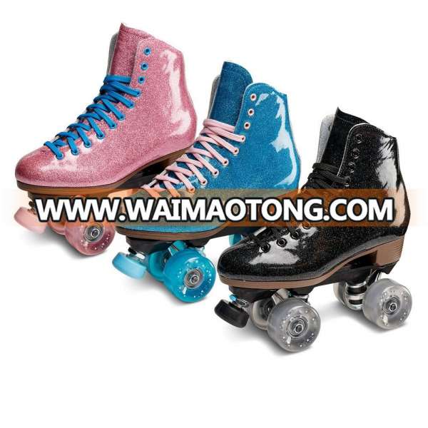 Customize OEM Stardust Glitter Roller Skate High Quality 4 WheelProfeesional Patines